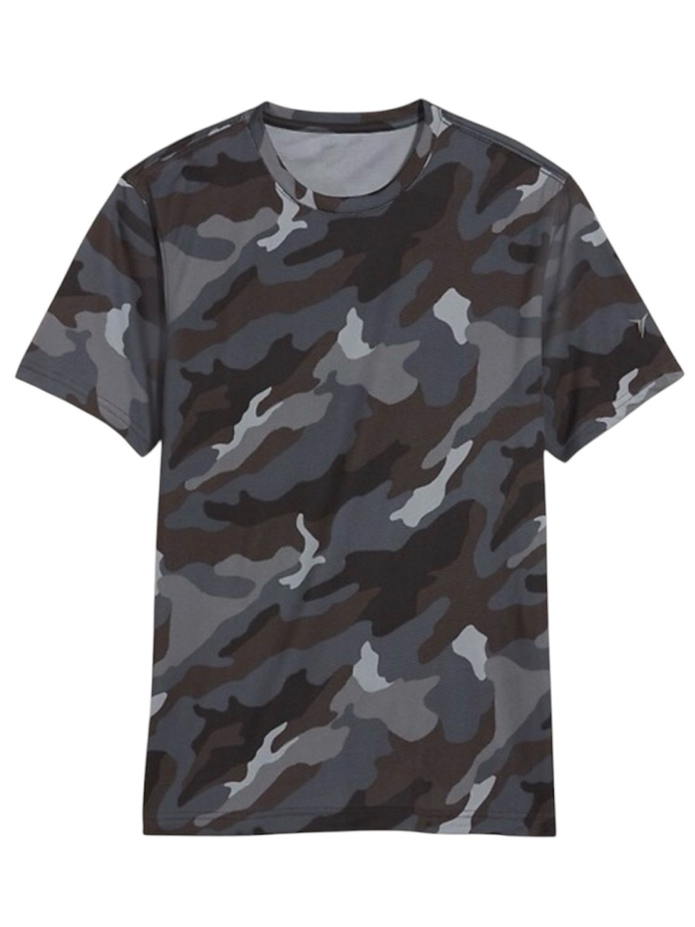 Old Navy Active Boys Black and Gray Camo Performance Shirt